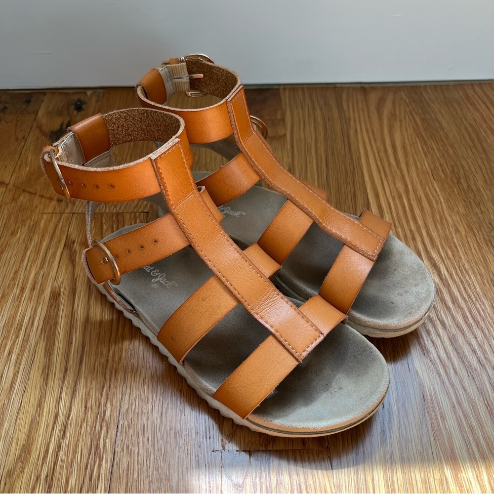 Girls Tan Gladiator Sandals - Kids Shoes